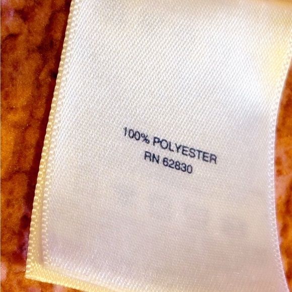 Lands’ End Women’s Sherpa Zip Up Jacket Sweatshirt Rose Size 3X (24W-26W) EUC - Picture 6 of 9